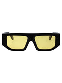 Off Białe Geometryczne okulary przeciwsłoneczne OERI13 FF24 PLA0011018 1018