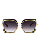 Dita Butterfly Sunglasses Dts503 58 01 Blk Gld