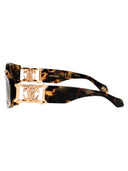 Roberto Cavalli Owalne okulary przeciwsłoneczne SRC064 0 AGG