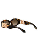 Roberto Cavalli Owalne okulary przeciwsłoneczne SRC064 0 AGG