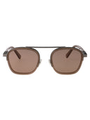 Ermenegildo Zegna Geometryczne okulary przeciwsłoneczne EZ0231 45 E