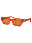 Retrosuperfuture Cat Eye Sunglasses Gcj Orange