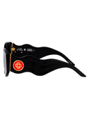 Casablanca Oval Sunglasses Ew 020 01 Black