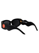 Casablanca Oval Sunglasses Ew 020 01 Black