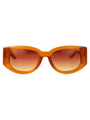 Casablanca Oval Sunglasses Ew 020 02 Orange Sunset