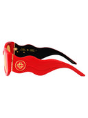 Casablanca Oval Sunglasses Ew 020 04 Red Yellow