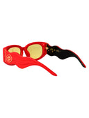 Casablanca Oval Sunglasses Ew 020 04 Red Yellow