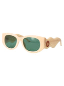 Casablanca Oval Sunglasses Ew 020 05 Cream Green