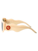 Casablanca Oval Sunglasses Ew 020 05 Cream Green
