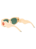 Casablanca Oval Sunglasses Ew 020 05 Cream Green