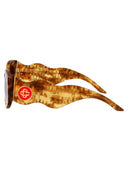 Casablanca Oval Sunglasses Ew 020 16 Havana
