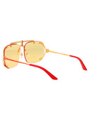 Casablanca Aviator Sunglasses Ew 026 01 M Yellow Red