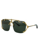 Casablanca Aviator Sunglasses Ew 026 02 M Gold Green