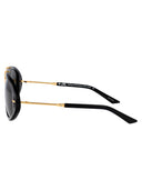Casablanca Aviator Sunglasses Ew 033 01 Black Gold