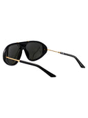 Casablanca Aviator Sunglasses Ew 033 01 Black Gold