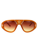 Casablanca Aviator Sunglasses EW 033 02 Orange Sunset