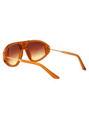 Casablanca Aviator Sunglasses EW 033 02 Orange Sunset