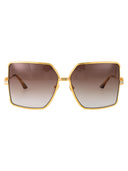Casablanca Squared Sunglasses Ew 036 01 Gold Brown