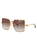 Casablanca Squared Sunglasses Ew 036 01 Gold Brown
