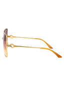 Casablanca Butterfly Sunglasses Ew 036 03 Gold Orange