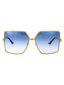 Casablanca Squared Sunglasses Ew 036 04 Gold Blue