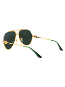 Casablanca Aviator Sunglasses Ew 037 02 M Gold Green