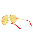 Casablanca Aviator Sunglasses Ew 037 03 M Gold Canary