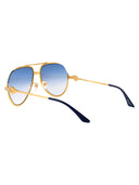 Casablanca Aviator Sunglasses Ew 037 04 M Gold Blue
