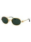 Casablanca Oval Sunglasses Ew 038 02 M Gold Green