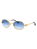 Casablanca Oval Sunglasses Ew 038 04 M Gold Blue