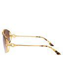 Casablanca Aviator Sunglasses Ew 043 01 M Gold Brown