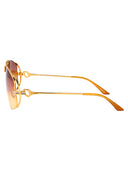 Casablanca Aviator Sunglasses Ew 043 03 M Gold Orange