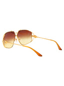 Casablanca Aviator Sunglasses Ew 043 03 M Gold Orange
