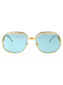 Casablanca Squared Sunglasses Ew 048 01 M Gold Mint