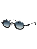 Anna Karin Karlsson Geometrical Sunglasses Crystal Meringue Black