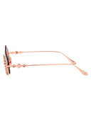 Anna Karin Karlsson Geometrical Sunglasses Crystal Meringue Rose Gold