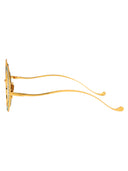 Anna Karin Karlsson Round Sunglasses Magic You 2.0 Gold Emerald