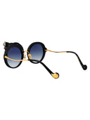 Anna Karin Karlsson Round Sunglasses Rose Et La Roue Crystal Gold Ice