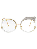 Anna Karin Karlsson Round Optical Rose et le Rêve Opt Gold Jade