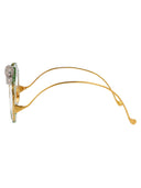 Anna Karin Karlsson Round Optical Rose et le Rêve Opt Gold Jade