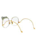 Anna Karin Karlsson Round Optical Rose et le Rêve Opt Gold Jade