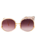 Anna Karin Karlsson Round Sunglasses Rose Et Le Rêve Sun Gold Pink
