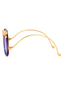 Anna Karin Karlsson Round Sunglasses Rose Et Le Rêve Sun Gold Purple