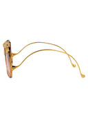 Anna Karin Karlsson Round Sunglasses Rose Et Le Rêve Sun Gold Tobacco