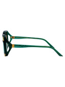 Anna Karin Karlsson Squared Sunglasses Strawberry Moon Emerald