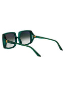 Anna Karin Karlsson Squared Sunglasses Strawberry Moon Emerald