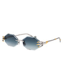 Anna Karin Karlsson Geometrical Sunglasses The Claw & The Nest 2.0 White Gold