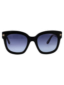 Tom Ford Geometryczne okulary przeciwsłoneczne FT0613 01 W