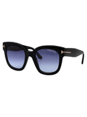 Tom Ford Geometryczne okulary przeciwsłoneczne FT0613 01 W