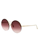 Linda Farrow Round Sunglasses Lfl1097 C5 Sun C5